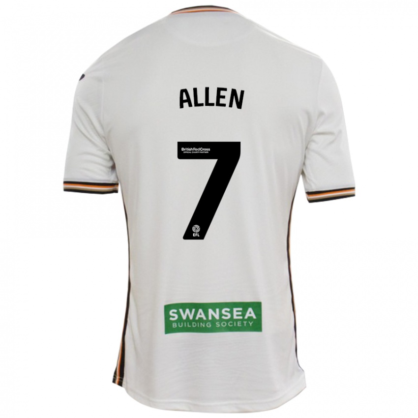 Heren Joe Allen #7 Wit Thuisshirt Thuistenue 2024/25 T-Shirt