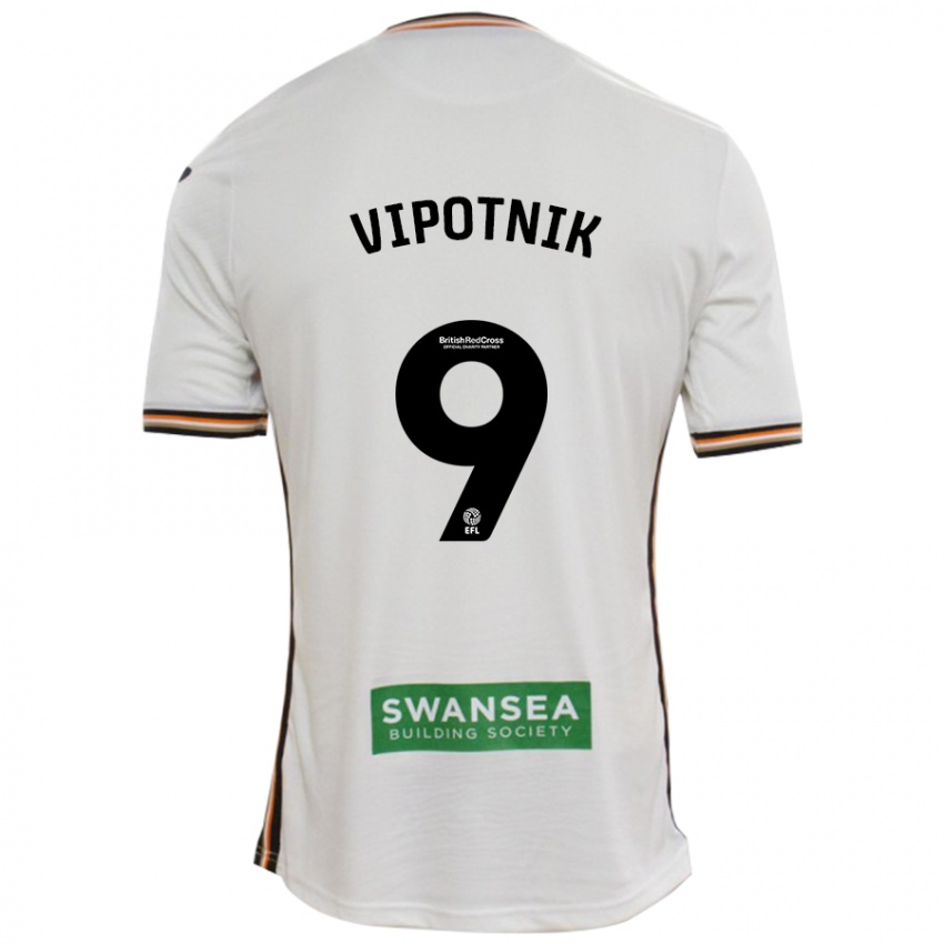 Heren Zan Vipotnik #9 Wit Thuisshirt Thuistenue 2024/25 T-Shirt