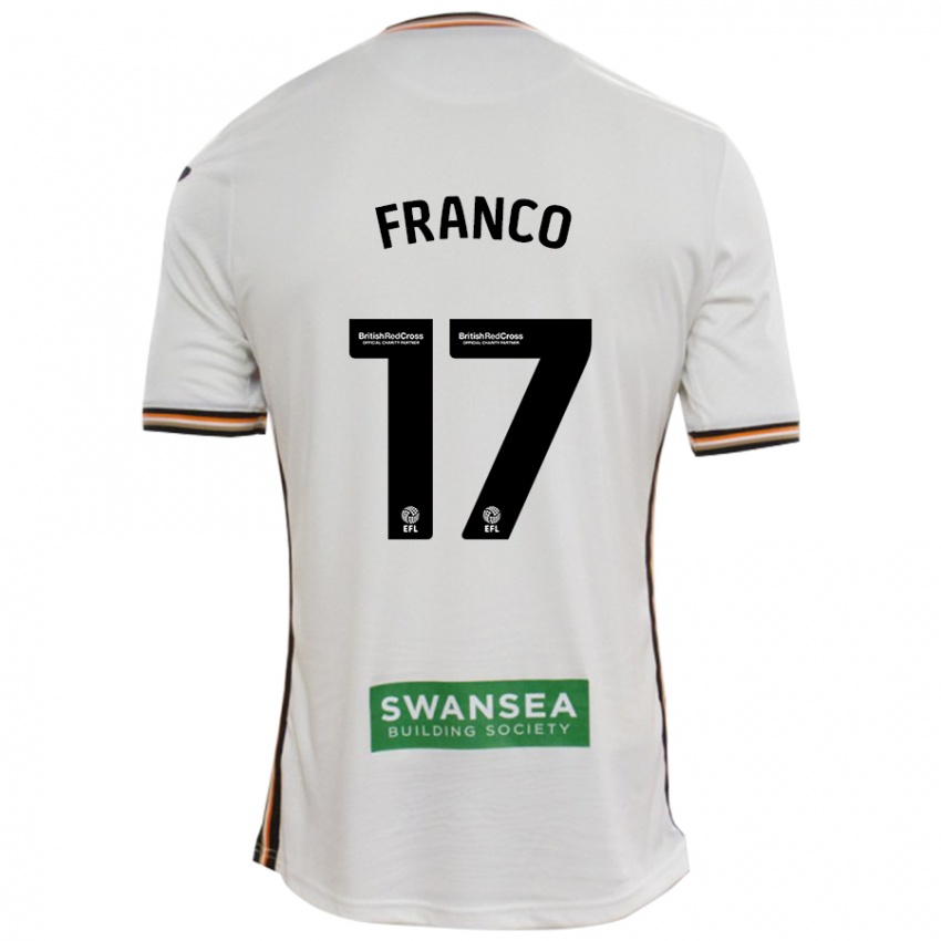 Heren Gonçalo Franco #17 Wit Thuisshirt Thuistenue 2024/25 T-Shirt