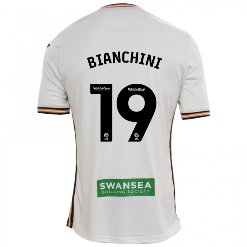 Heren Florian Bianchini #19 Wit Thuisshirt Thuistenue 2024/25 T-Shirt