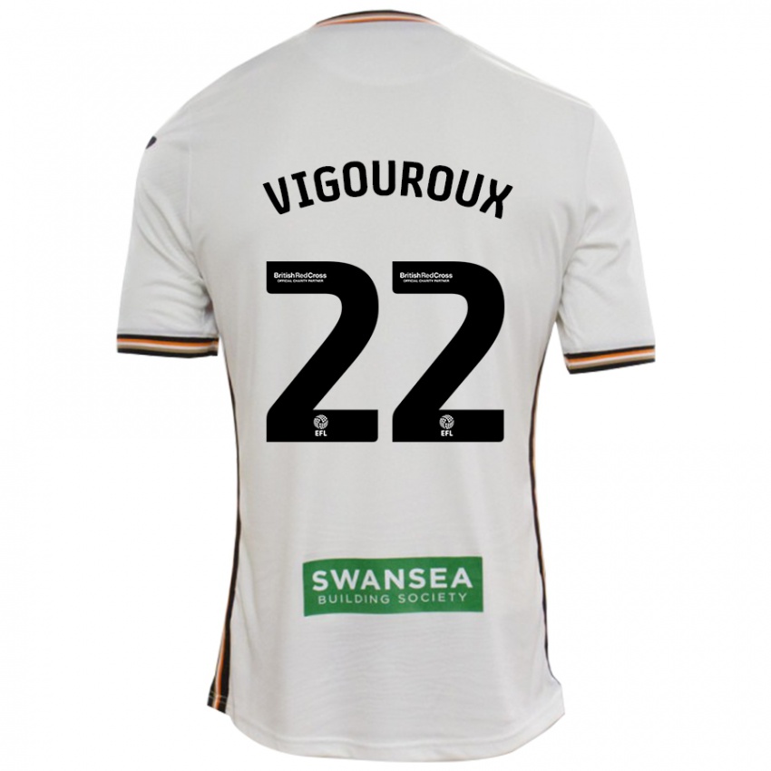 Heren Lawrence Vigouroux #22 Wit Thuisshirt Thuistenue 2024/25 T-Shirt