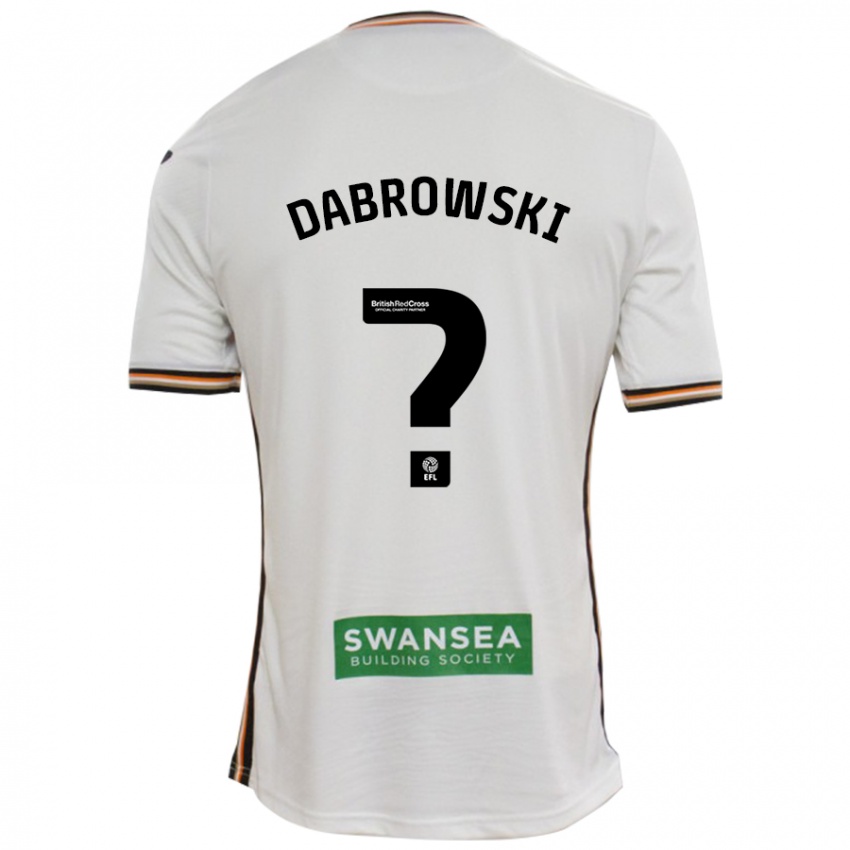 Heren Sebastian Dabrowski #0 Wit Thuisshirt Thuistenue 2024/25 T-Shirt