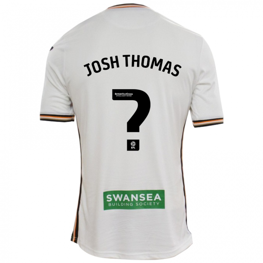 Heren Josh Thomas #0 Wit Thuisshirt Thuistenue 2024/25 T-Shirt