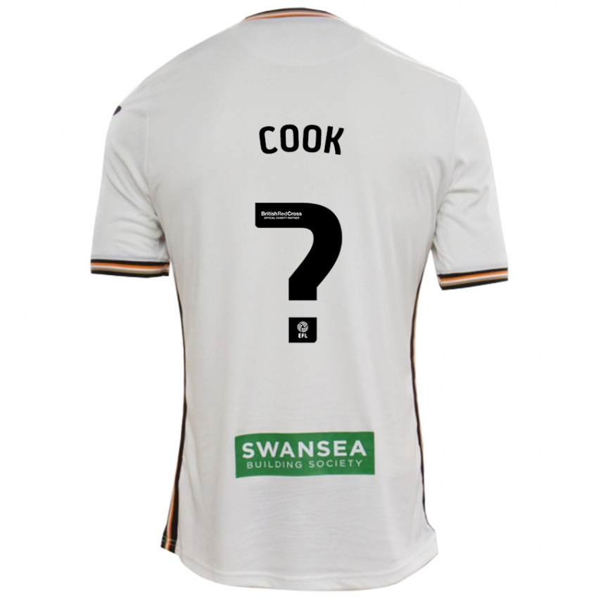 Heren Jacob Cook #0 Wit Thuisshirt Thuistenue 2024/25 T-Shirt