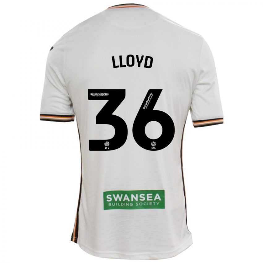 Heren Ben Lloyd #36 Wit Thuisshirt Thuistenue 2024/25 T-Shirt