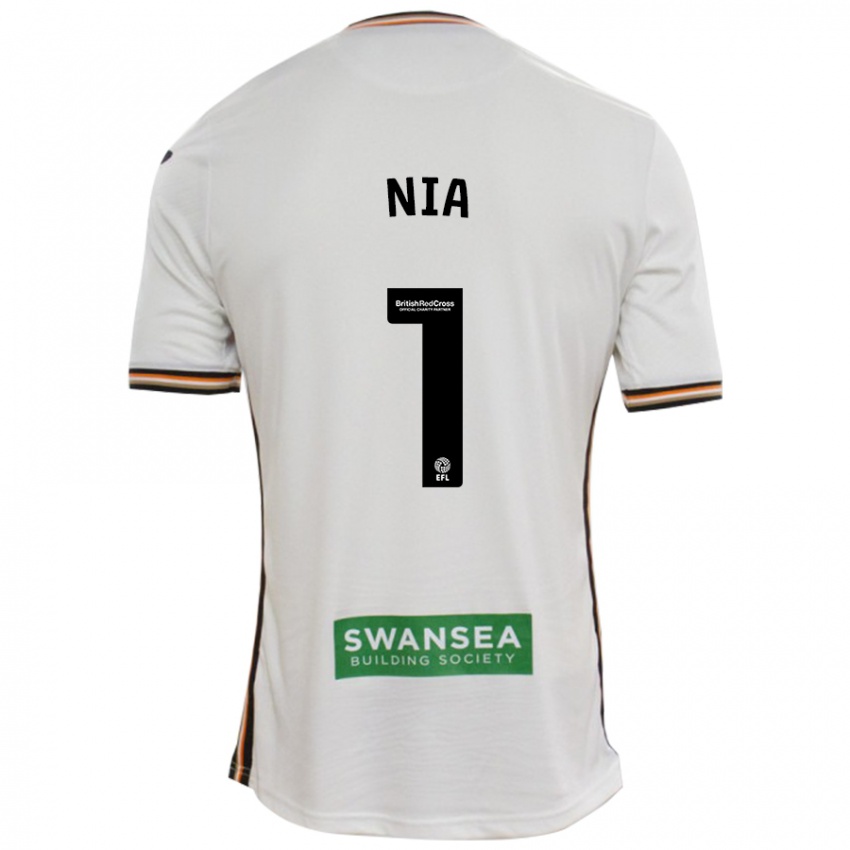 Heren Ffion Rees Nia #1 Wit Thuisshirt Thuistenue 2024/25 T-Shirt