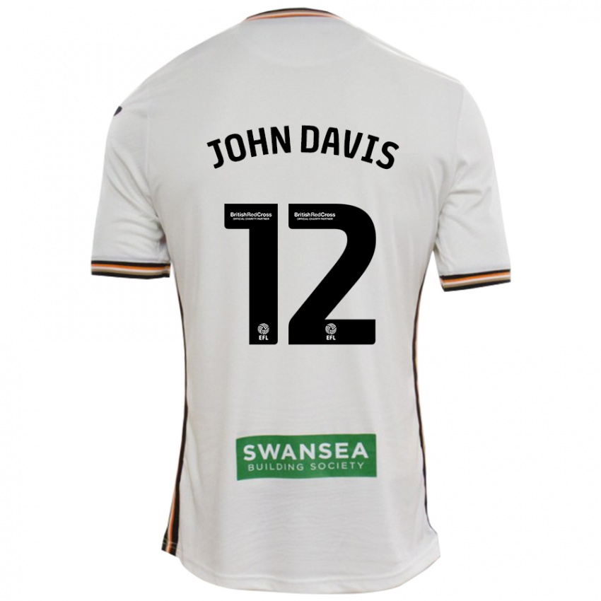 Heren Stacey John-Davis #12 Wit Thuisshirt Thuistenue 2024/25 T-Shirt