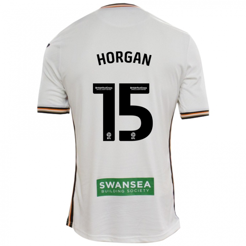 Heren Gwenan Horgan #15 Wit Thuisshirt Thuistenue 2024/25 T-Shirt