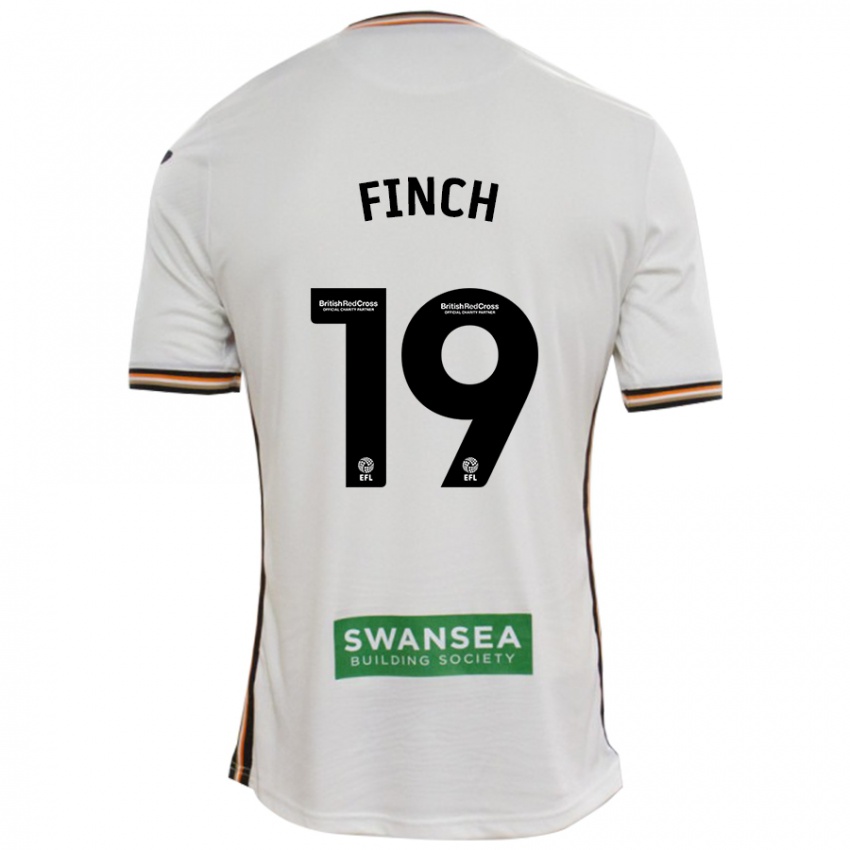 Heren Lucy Finch #19 Wit Thuisshirt Thuistenue 2024/25 T-Shirt