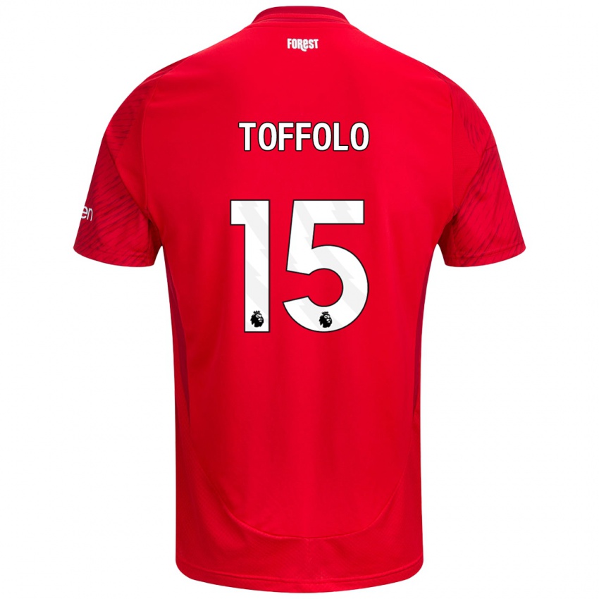 Heren Harry Toffolo #15 Rood Wit Thuisshirt Thuistenue 2024/25 T-Shirt