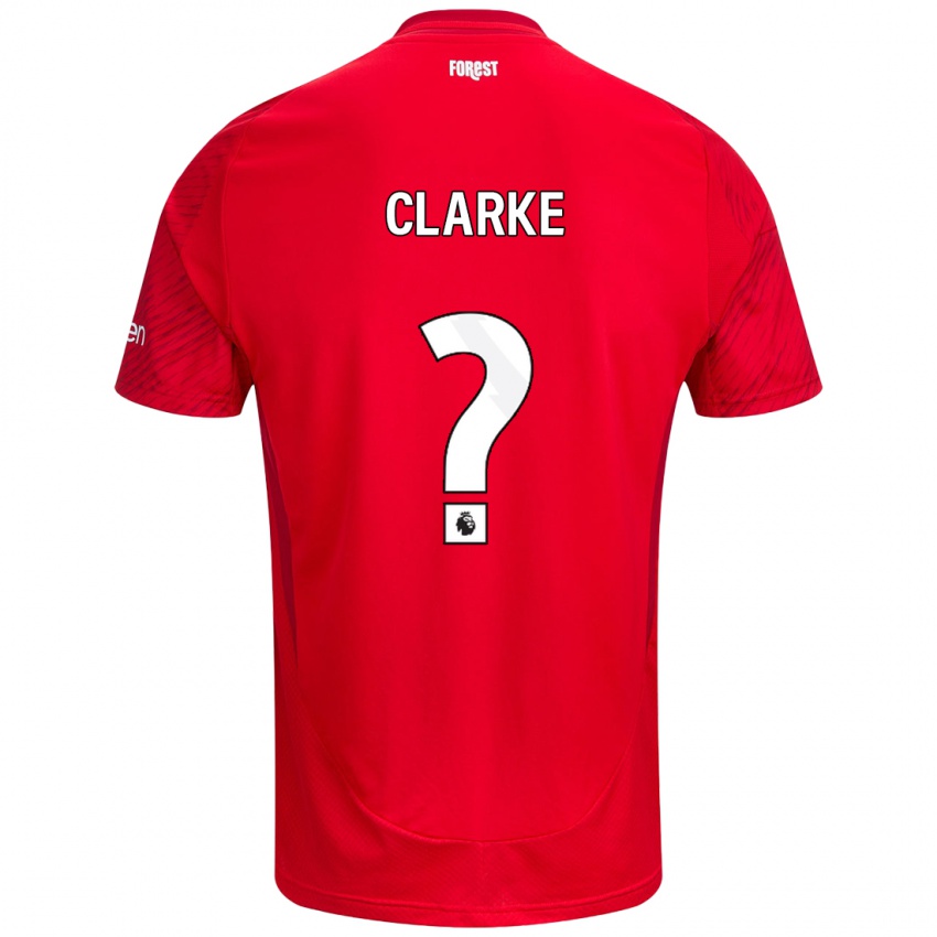 Heren Kristian Clarke #0 Rood Wit Thuisshirt Thuistenue 2024/25 T-Shirt