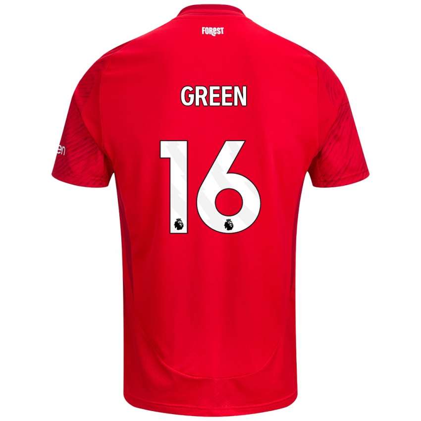 Heren Mollie Green #16 Rood Wit Thuisshirt Thuistenue 2024/25 T-Shirt