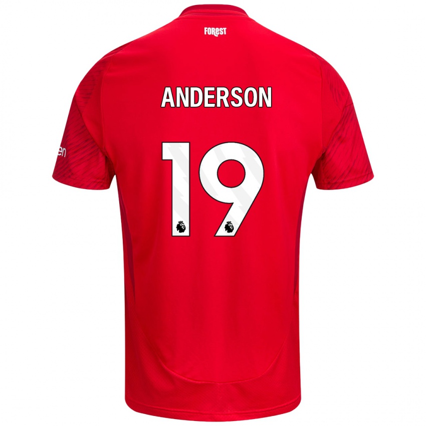 Heren Becky Anderson #19 Rood Wit Thuisshirt Thuistenue 2024/25 T-Shirt