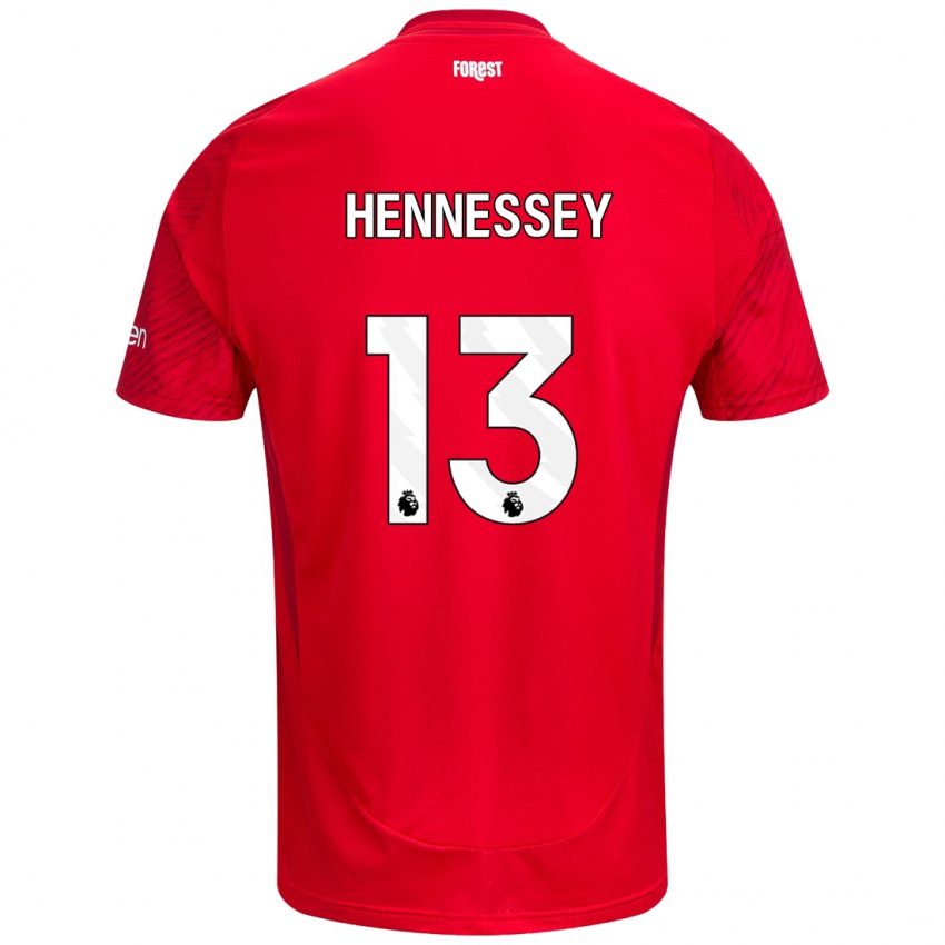 Heren Wayne Hennessey #13 Rood Wit Thuisshirt Thuistenue 2024/25 T-Shirt