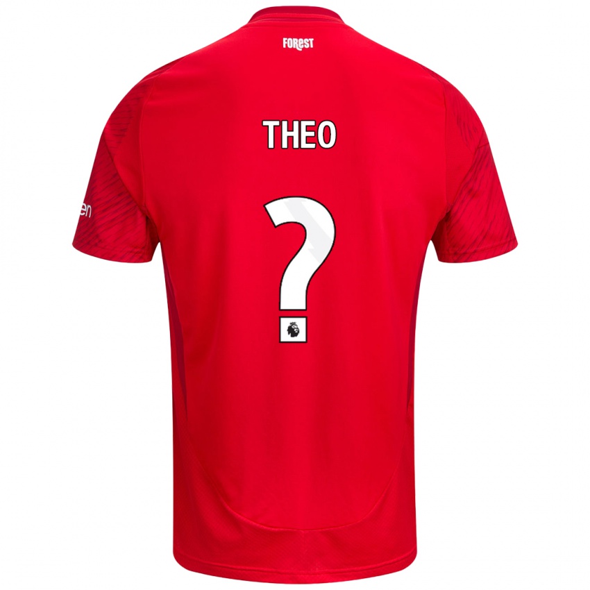 Heren Theo Robinson #0 Rood Wit Thuisshirt Thuistenue 2024/25 T-Shirt