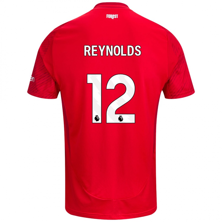 Heren Niamh Reynolds #12 Rood Wit Thuisshirt Thuistenue 2024/25 T-Shirt