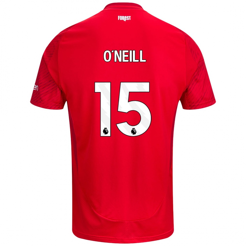 Heren Laura-Jayne O'neill #15 Rood Wit Thuisshirt Thuistenue 2024/25 T-Shirt