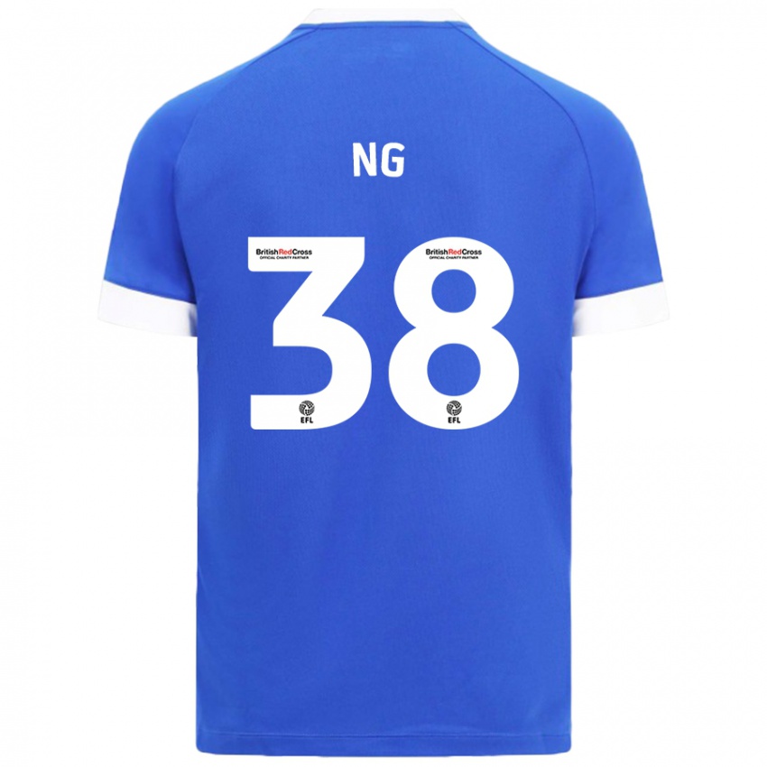 Heren Perry Ng #38 Hemelsblauw Thuisshirt Thuistenue 2024/25 T-Shirt