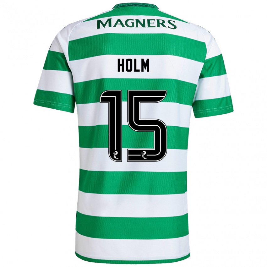 Heren Odin Thiago Holm #15 Groen Wit Thuisshirt Thuistenue 2024/25 T-Shirt