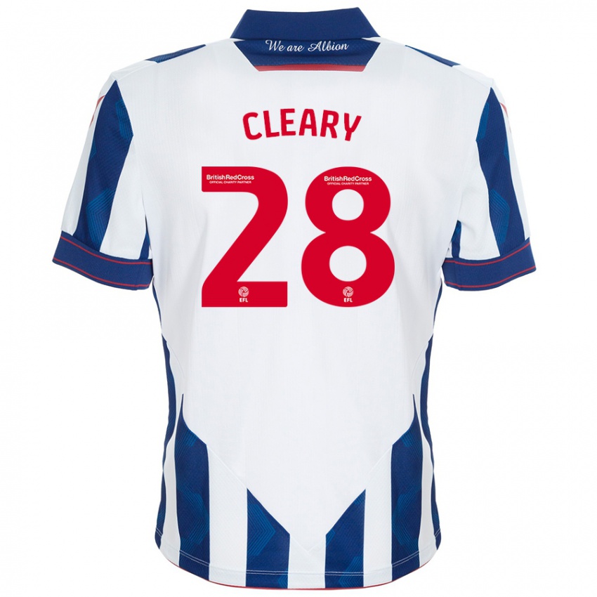 Heren Reyes Cleary #28 Wit Donkerblauw Thuisshirt Thuistenue 2024/25 T-Shirt