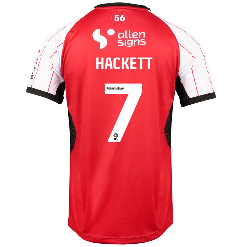 Heren Reeco Hackett #7 Wit Thuisshirt Thuistenue 2024/25 T-Shirt