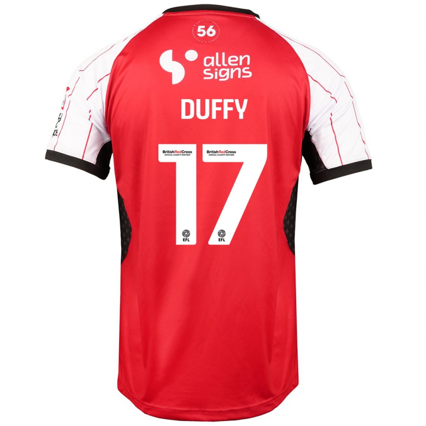 Heren Dylan Duffy #17 Wit Thuisshirt Thuistenue 2024/25 T-Shirt