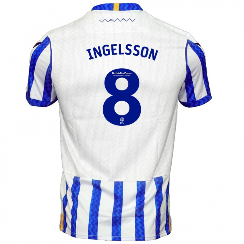 Heren Svante Ingelsson #8 Blauw Wit Thuisshirt Thuistenue 2024/25 T-Shirt