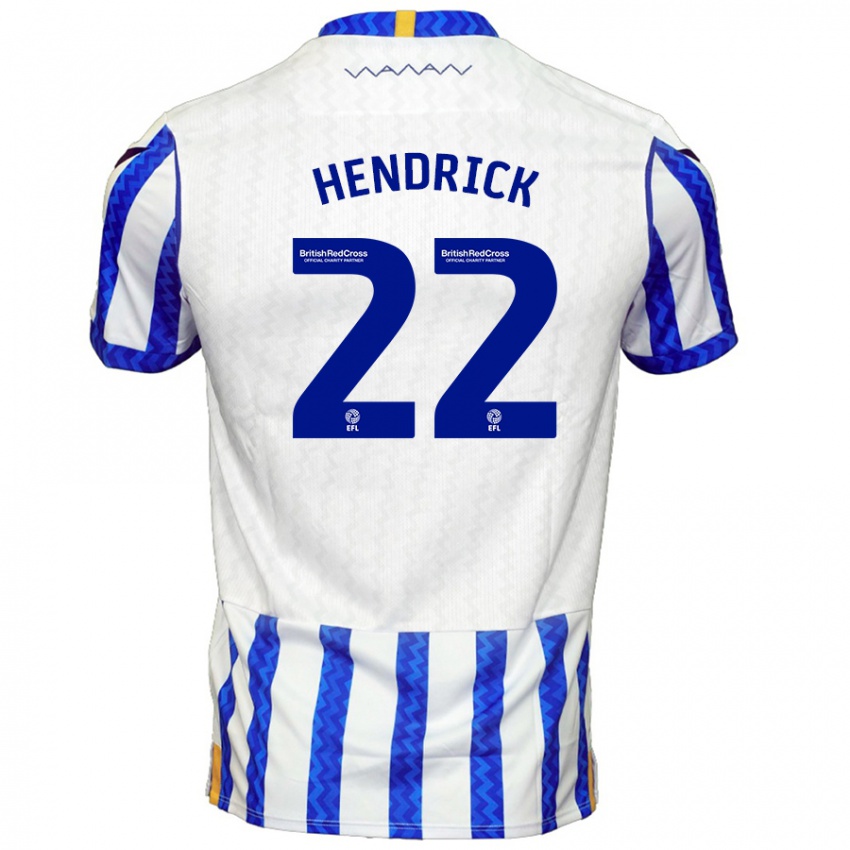 Heren Jeff Hendrick #22 Blauw Wit Thuisshirt Thuistenue 2024/25 T-Shirt