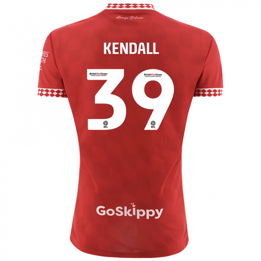 Heren Maya Kendall #39 Rood Thuisshirt Thuistenue 2024/25 T-Shirt