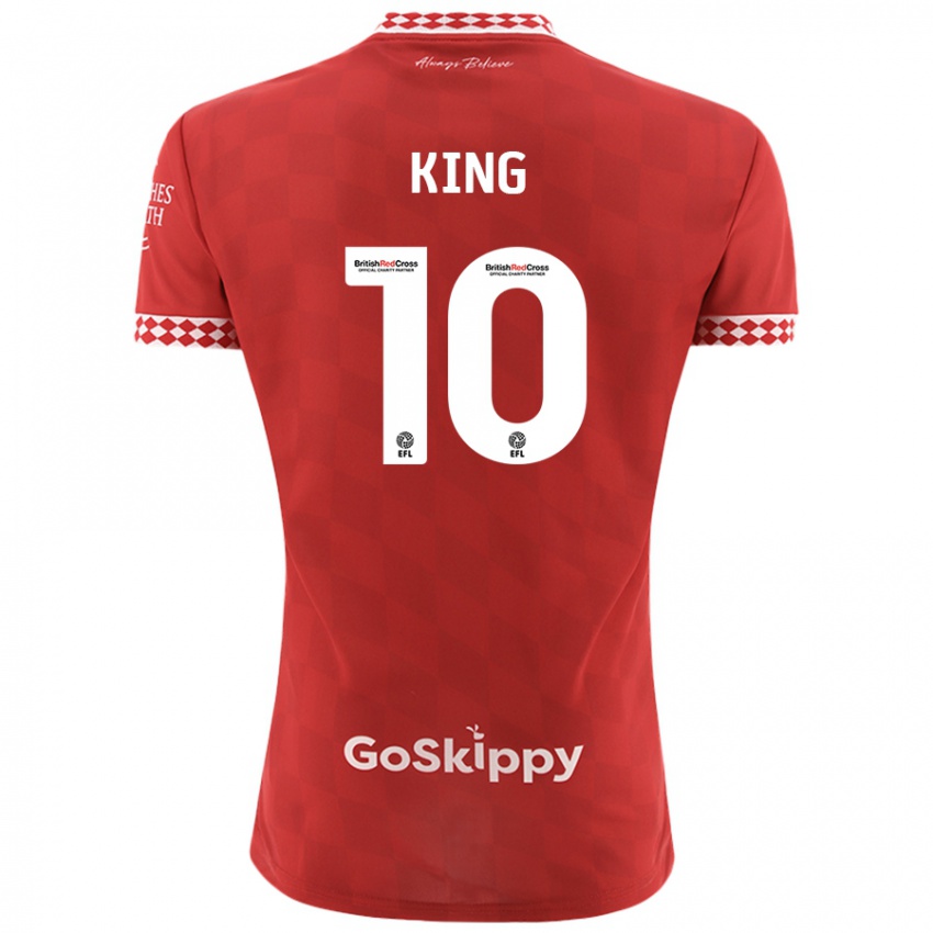 Heren Andy King #10 Rood Thuisshirt Thuistenue 2024/25 T-Shirt