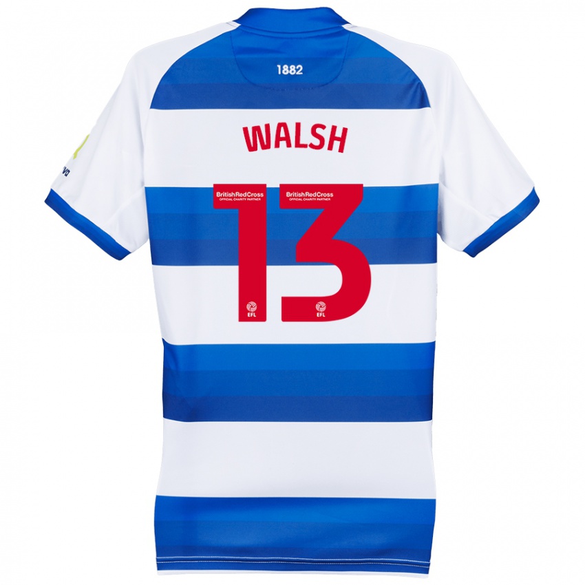 Heren Joe Walsh #13 Wit Blauw Thuisshirt Thuistenue 2024/25 T-Shirt