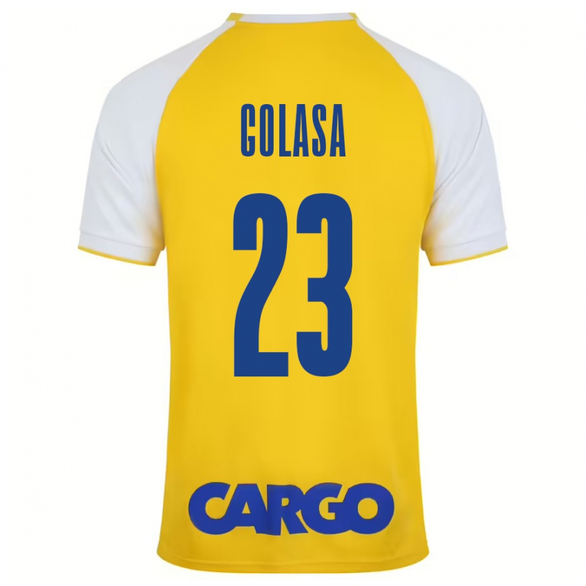 Heren Eyal Golasa #23 Geel Wit Thuisshirt Thuistenue 2024/25 T-Shirt