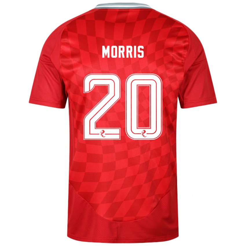 Heren Shayden Morris #20 Rood Thuisshirt Thuistenue 2024/25 T-Shirt