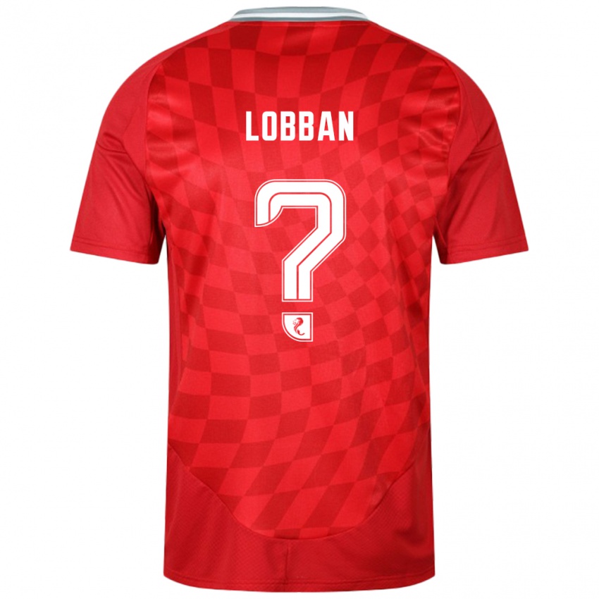 Heren Dylan Lobban #0 Rood Thuisshirt Thuistenue 2024/25 T-Shirt