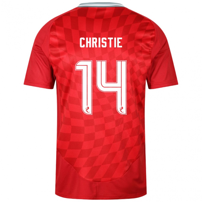 Heren Mya Christie #14 Rood Thuisshirt Thuistenue 2024/25 T-Shirt