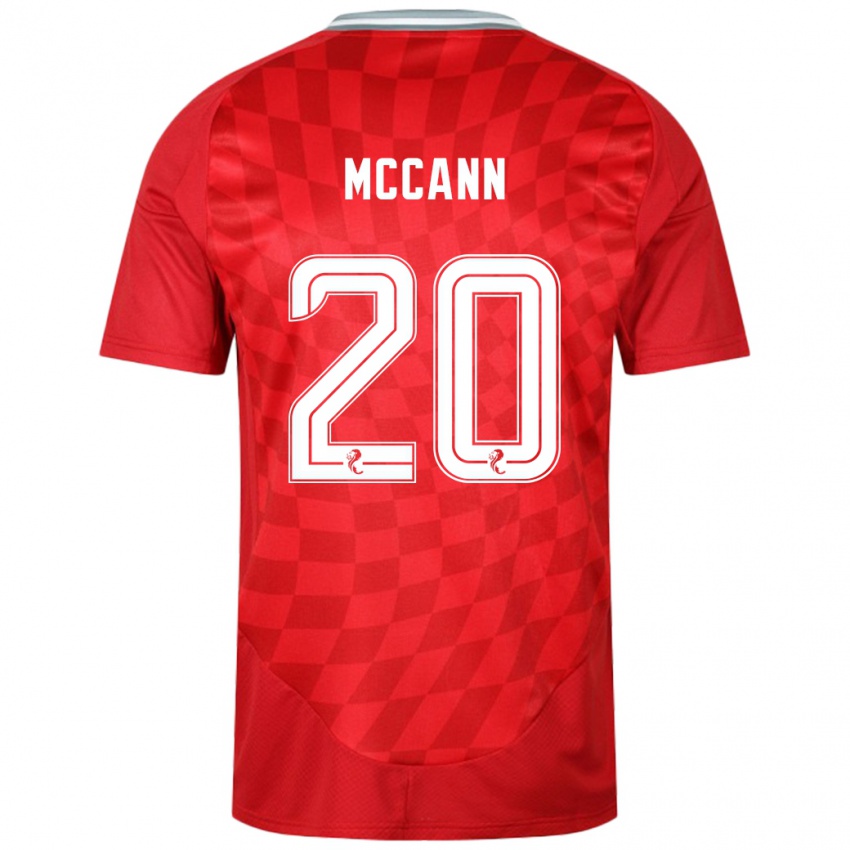 Heren Annalisa Mccann #20 Rood Thuisshirt Thuistenue 2024/25 T-Shirt