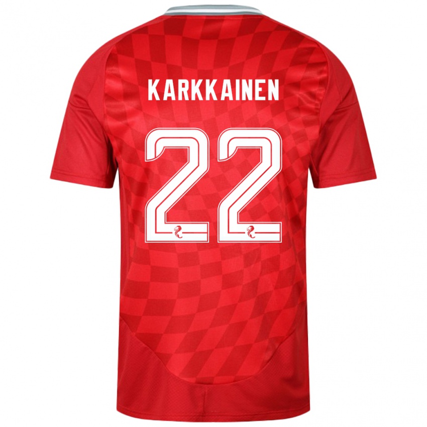 Heren Elena Kärkkäinen #22 Rood Thuisshirt Thuistenue 2024/25 T-Shirt