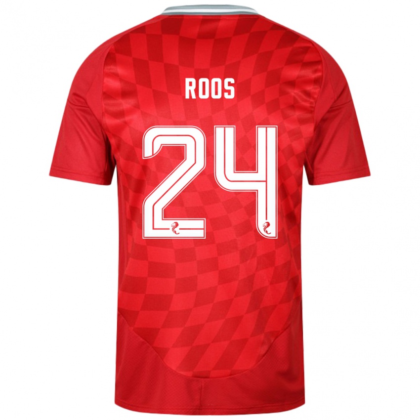 Heren Kelle Roos #24 Rood Thuisshirt Thuistenue 2024/25 T-Shirt