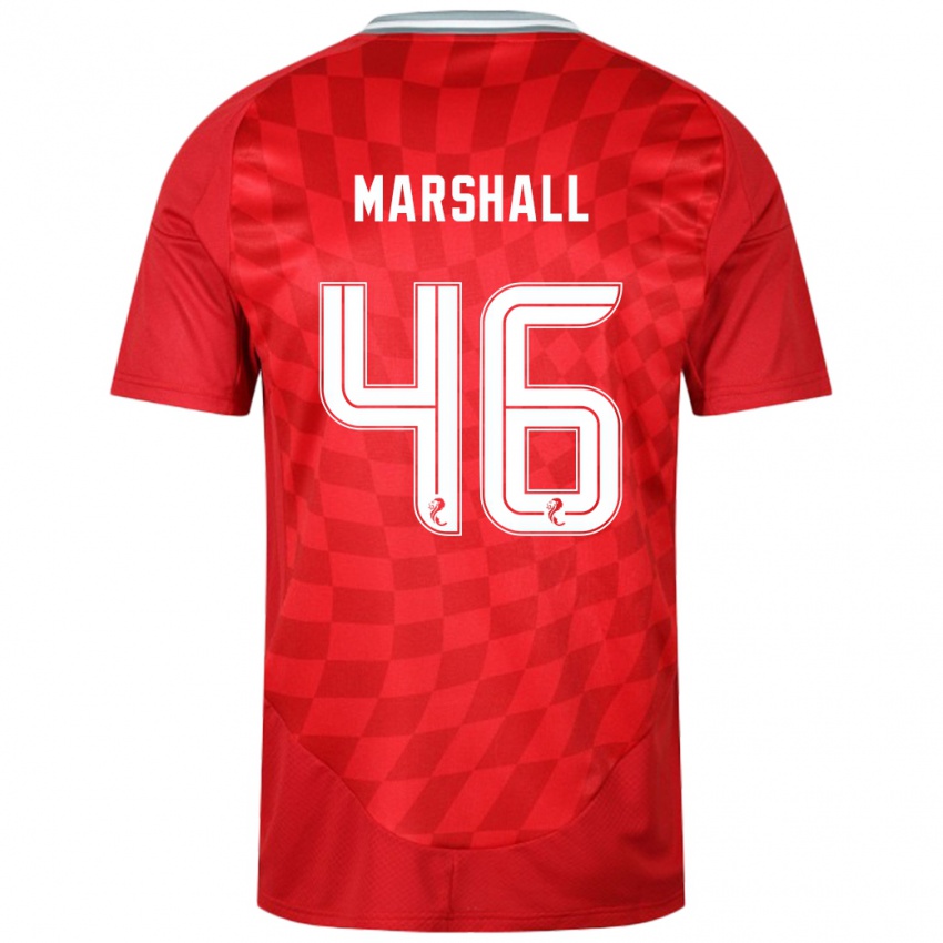 Heren Findlay Marshall #46 Rood Thuisshirt Thuistenue 2024/25 T-Shirt