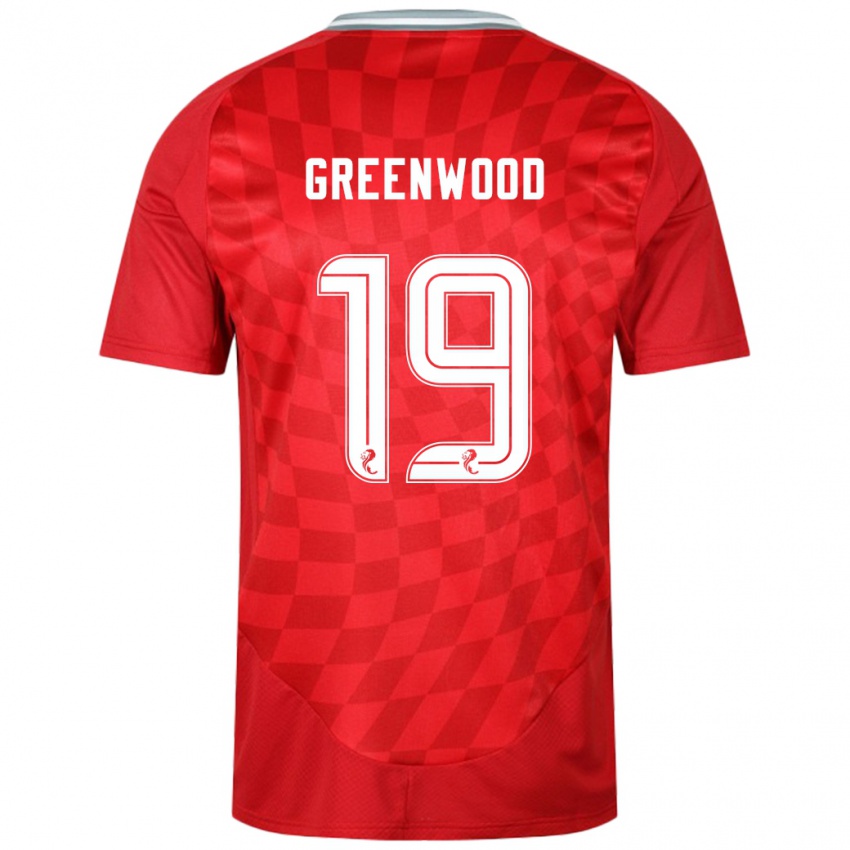 Heren Brodie Greenwood #19 Rood Thuisshirt Thuistenue 2024/25 T-Shirt