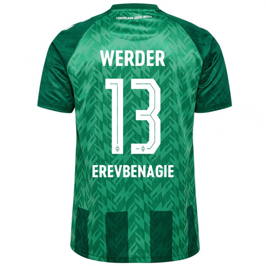 Heren Paul Erevbenagie #13 Groen Thuisshirt Thuistenue 2024/25 T-Shirt