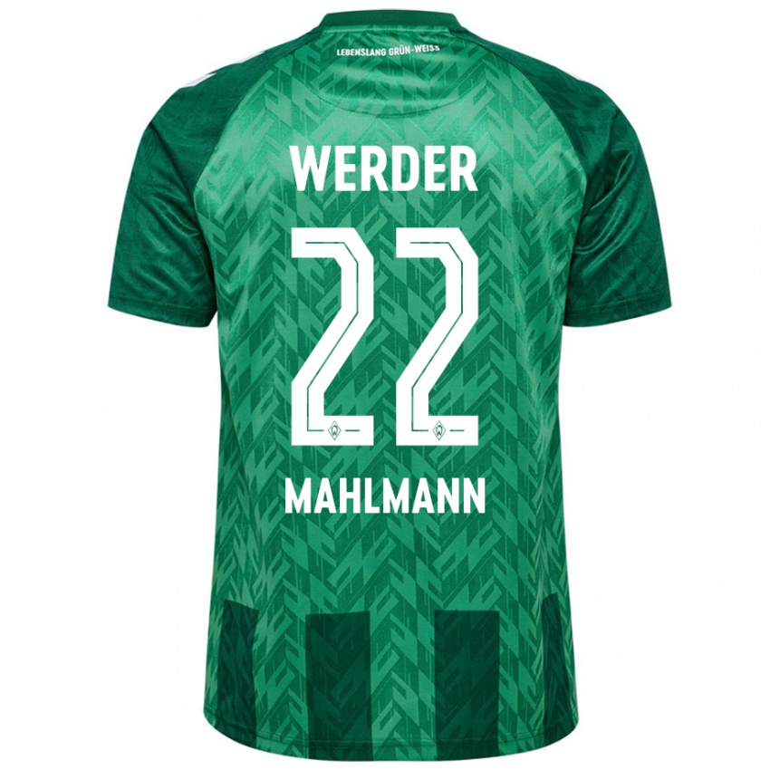 Heren Justus Mahlmann #22 Groen Thuisshirt Thuistenue 2024/25 T-Shirt