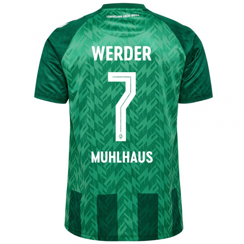 Heren Larissa Mühlhaus #7 Groen Thuisshirt Thuistenue 2024/25 T-Shirt