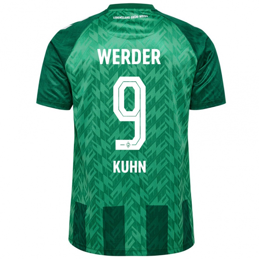 Heren Philipp Kühn #9 Groen Thuisshirt Thuistenue 2024/25 T-Shirt