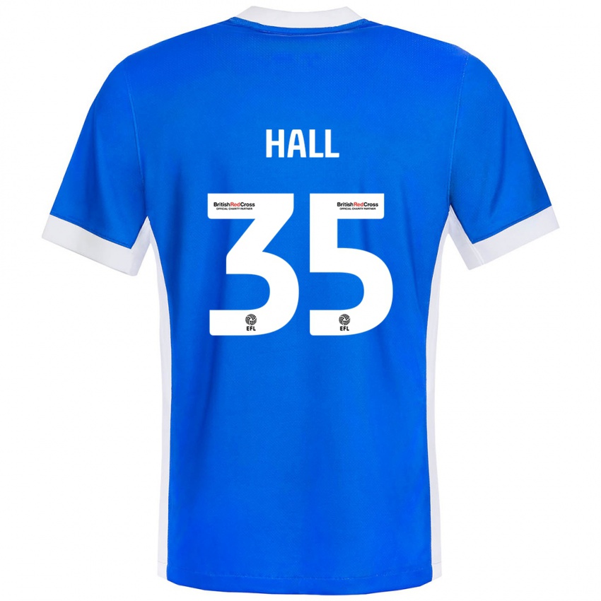 Heren George Hall #35 Blauw Wit Thuisshirt Thuistenue 2024/25 T-Shirt