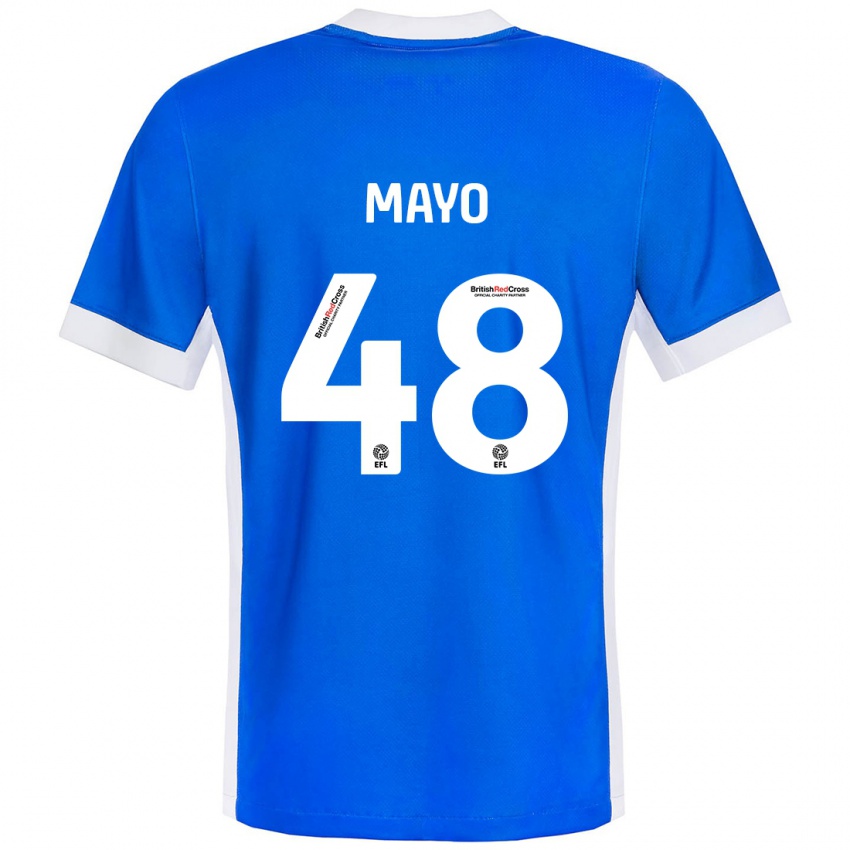 Heren Bradley Mayo #48 Blauw Wit Thuisshirt Thuistenue 2024/25 T-Shirt