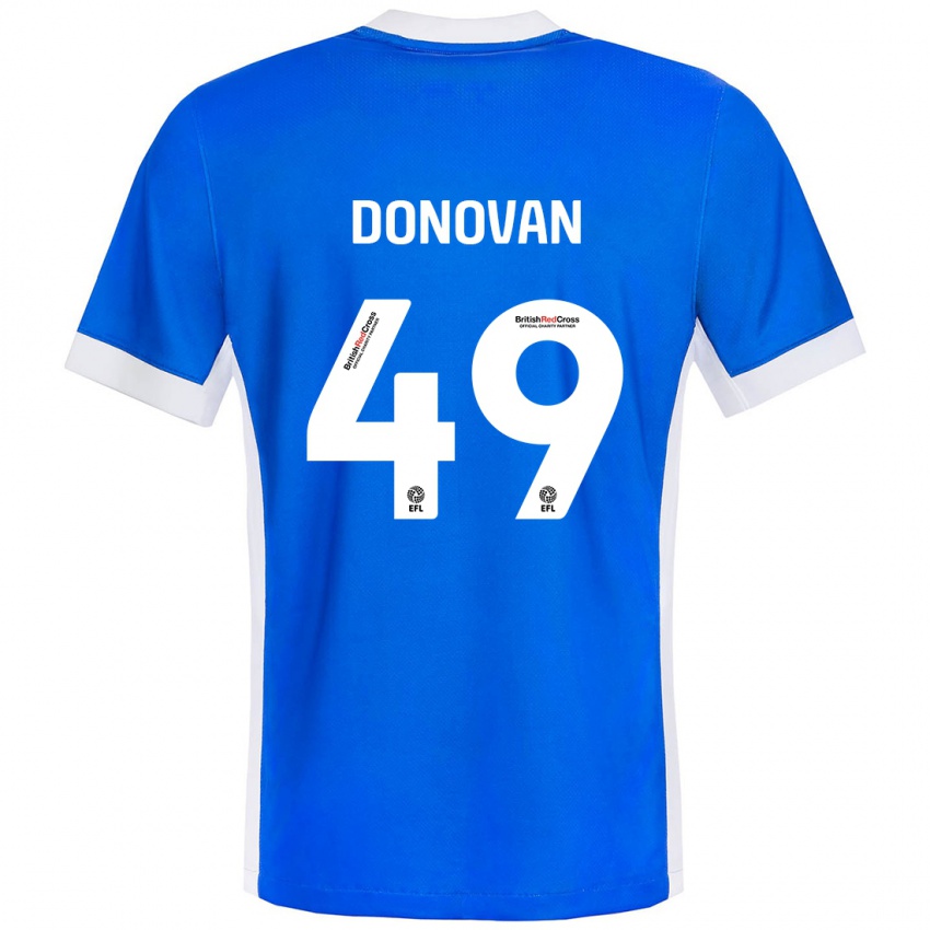 Heren Romelle Donovan #49 Blauw Wit Thuisshirt Thuistenue 2024/25 T-Shirt