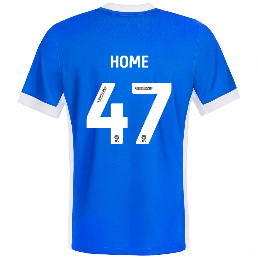 Heren Josh Home #47 Blauw Wit Thuisshirt Thuistenue 2024/25 T-Shirt