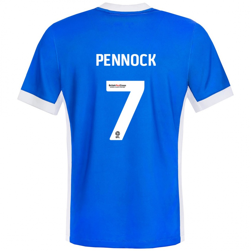 Heren Jade Pennock #7 Blauw Wit Thuisshirt Thuistenue 2024/25 T-Shirt