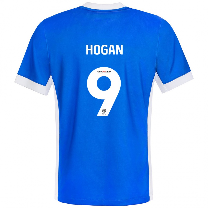 Heren Scott Hogan #9 Blauw Wit Thuisshirt Thuistenue 2024/25 T-Shirt